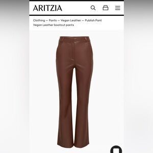 ARITZIA BABATON LEATHER PANTS